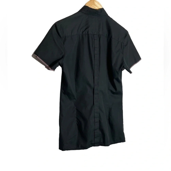 Paul Smith Button Up Shirt Size 6 Short Sleeve V Neck One Pocket Logo Italy - Picture 4 of 8